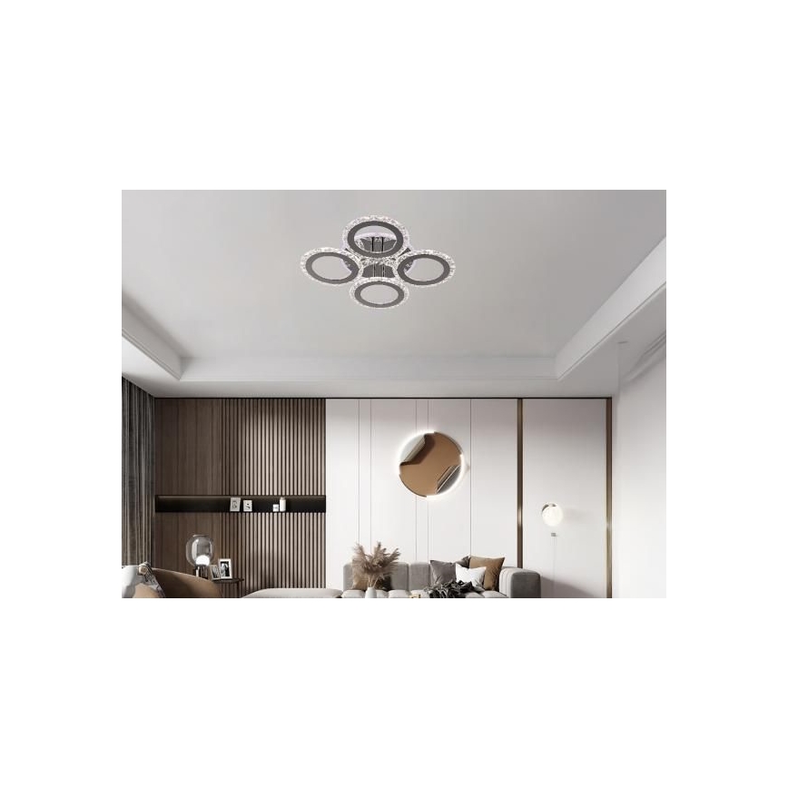 Пристельова LED люстра з регулюванням яскравості LED/55W/230V 3000-6500K + пульт дистанційного керування