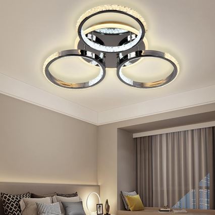 Пристельова LED люстра з регулюванням яскравості LED/60W/230V 3000-6500K + пульт дистанційного керування