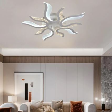 Пристельова LED люстра з регулюванням яскравості LED/65W/230V 3000-6500K білий + пульт дистанційного керування
