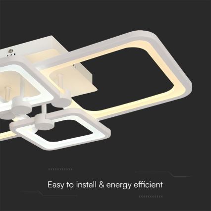 Пристельова LED люстра з регулюванням яскравості LED/70W/230V 3000-6500K + пульт дистанційного керування