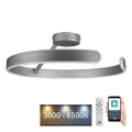 Пристельова LED люстра з регулюванням яскравості LED/72W/230V 3000-6500K матовий хром + пульт дистанційного керування