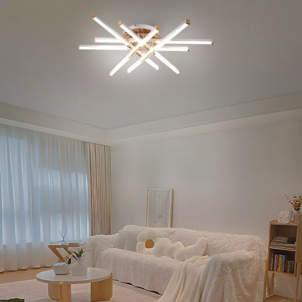 Пристельова LED люстра з регулюванням яскравості LED/90W/230V 3000-6500K + пульт дистанційного керування