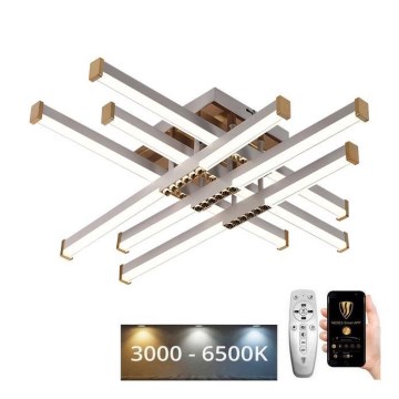 Пристельова LED люстра з регулюванням яскравості LED/90W/230V 3000-6500K + пульт дистанційного керування