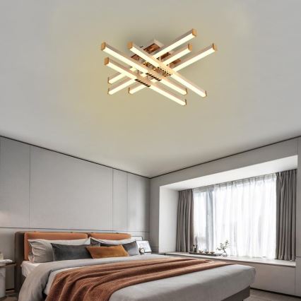 Пристельова LED люстра з регулюванням яскравості LED/90W/230V 3000-6500K + пульт дистанційного керування