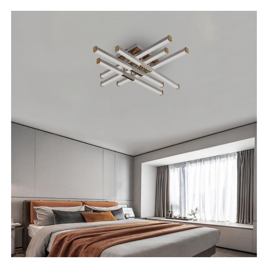 Пристельова LED люстра з регулюванням яскравості LED/90W/230V 3000-6500K + пульт дистанційного керування