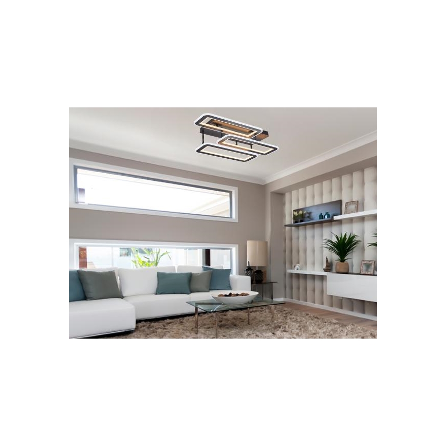 Пристельова LED люстра з регулюванням яскравості LED/90W/230V 3000-6500K + пульт дистанційного керування