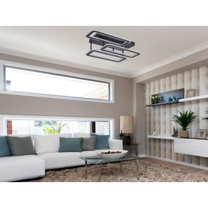 Пристельова LED люстра з регулюванням яскравості LED/90W/230V 3000-6500K + пульт дистанційного керування