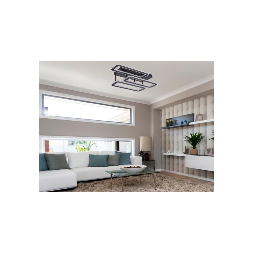 Пристельова LED люстра з регулюванням яскравості LED/90W/230V 3000-6500K + пульт дистанційного керування