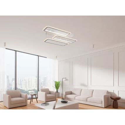 Пристельова LED люстра з регулюванням яскравості LED/90W/230V 3000-6500K + пульт дистанційного керування