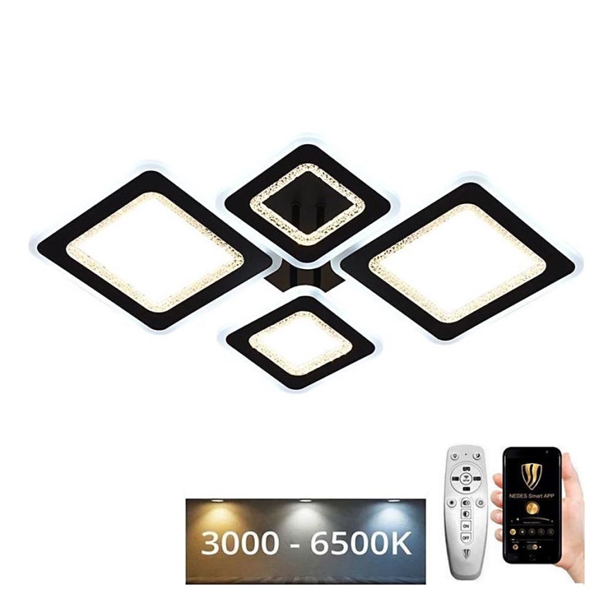 Пристельова LED люстра з регулюванням яскравості LED/95W/230V 3000-6500K + пульт дистанційного керування