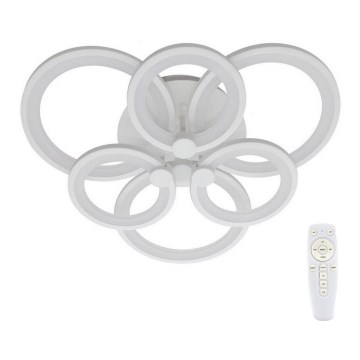 Пристельова LED люстра з регулюванням яскравості SIENA LED/72W/230V білий + пульт дистанційного керування