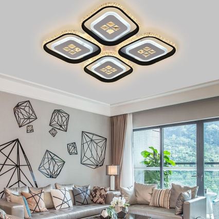Пристельова LED RGB люстра з регулюванням яскравості LED/130W/230V 3000-6500K + дистанційне керування