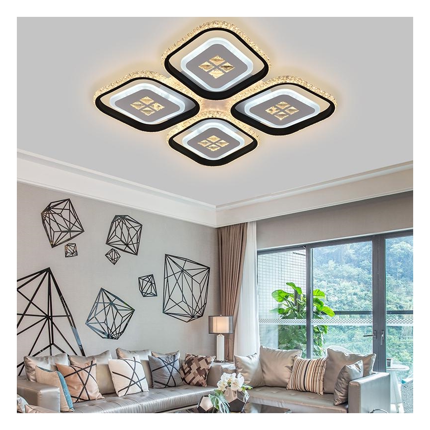 Пристельова LED RGB люстра з регулюванням яскравості LED/130W/230V 3000-6500K + дистанційне керування