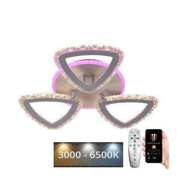 Пристельова LED RGB люстра з регулюванням яскравості LED/45W/230V 3000-6500K + дистанційне керування