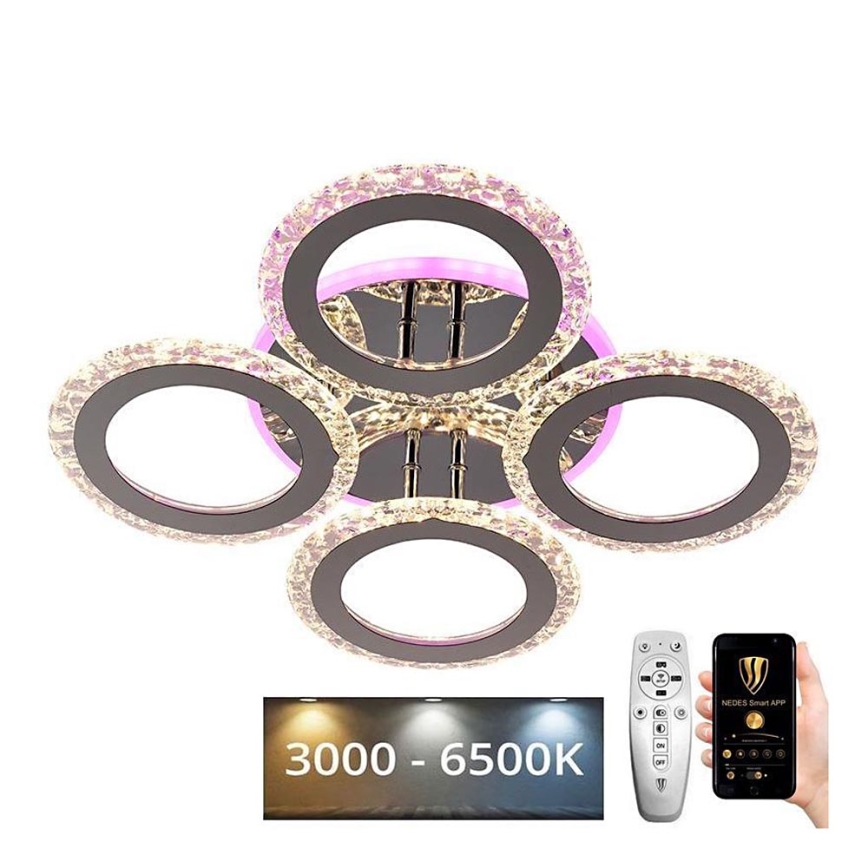 Пристельова LED RGB люстра з регулюванням яскравості LED/55W/230V 3000-6500K + дистанційне керування