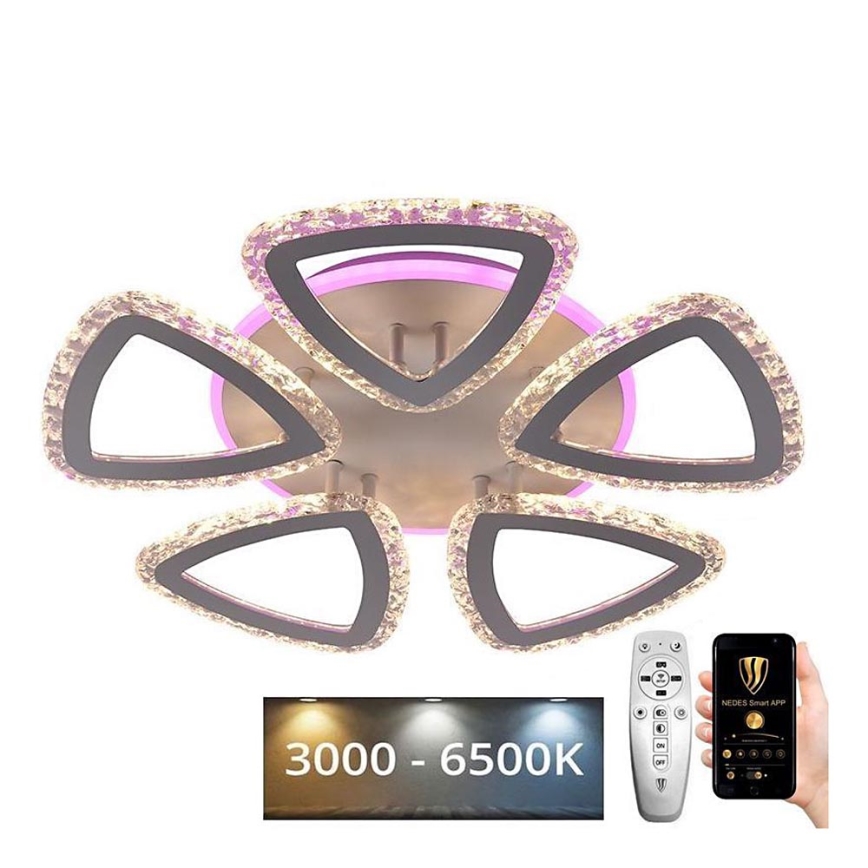 Пристельова LED RGB люстра з регулюванням яскравості LED/70W/230V 3000-6500K + дистанційне керування