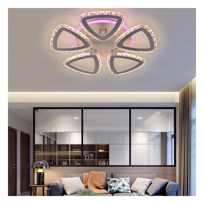 Пристельова LED RGB люстра з регулюванням яскравості LED/70W/230V 3000-6500K + дистанційне керування