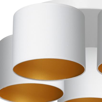 Пристельова люстра ARDEN 5xE27/60W/230V білий/золотий