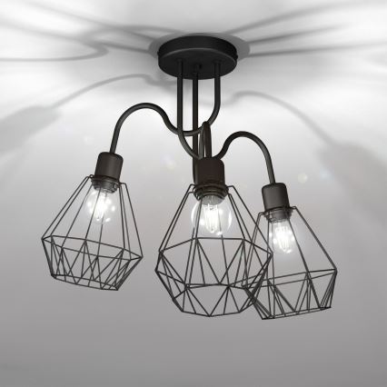 Пристельова люстра BERGEN 3xE27/60W/230V