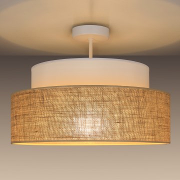 Пристельова люстра BOHO 1xE27/60W/230V білий/бежевий
