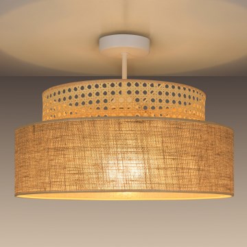 Пристельова люстра BOHO 1xE27/60W/230V ротанґ
