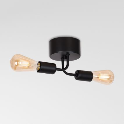 Пристельова люстра BRENDA 2xE27/60W/230V чорний