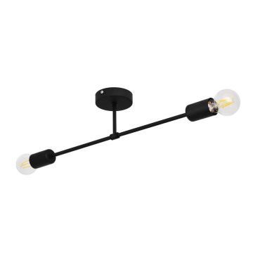 Пристельова люстра CAMBRIDGE 2xE27/15W/230V чорний