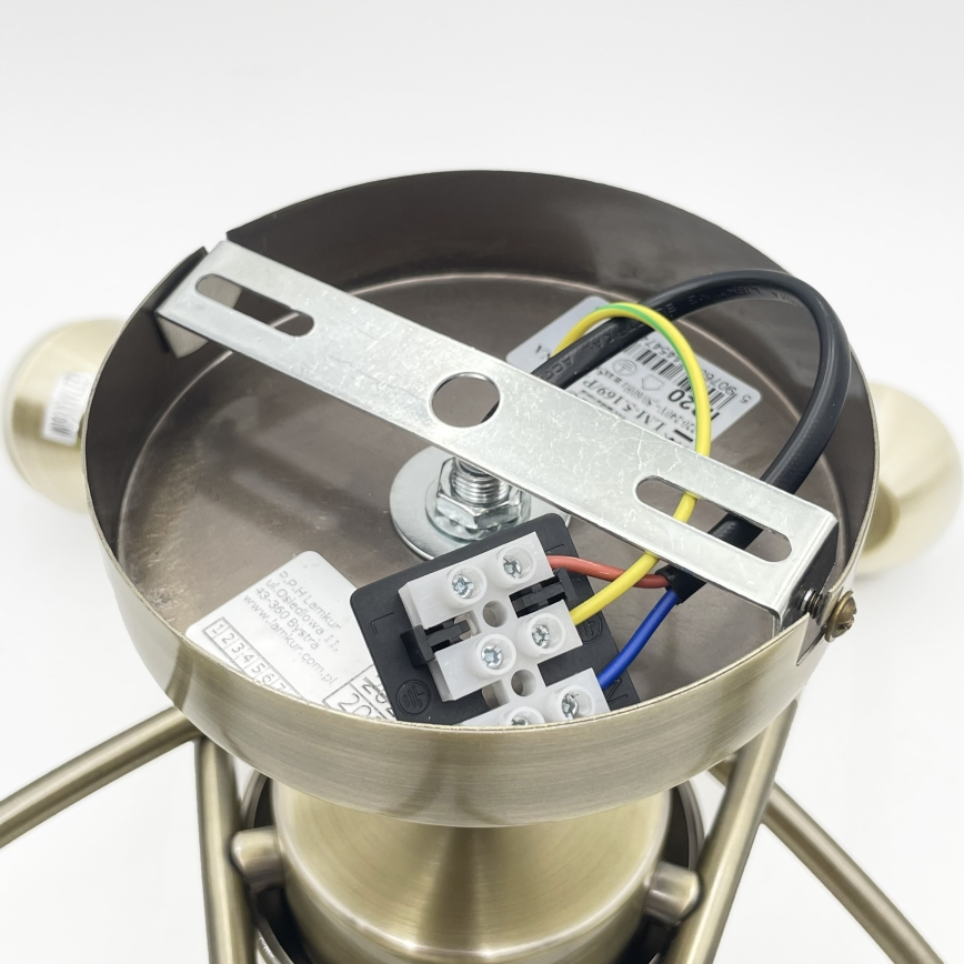 Пристельова люстра DONNA 5xE27/60W/230V патина