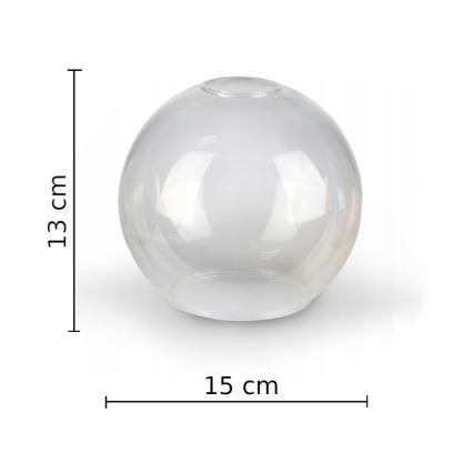 Пристельова люстра EVIE 3xE27/60W/230V чорний/прозорий