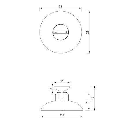 Пристельова люстра FELIX 1xE27/60W/230V зелений