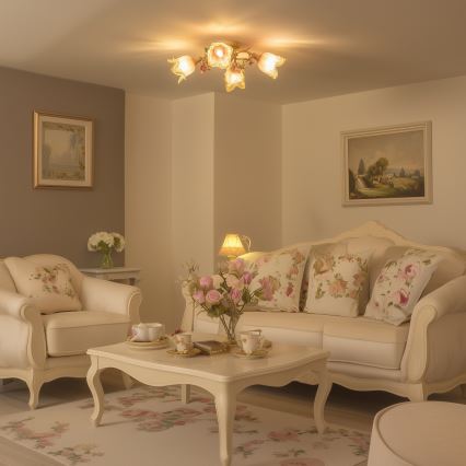 Пристельова люстра FIORINTINO 4xE14/40W/230V