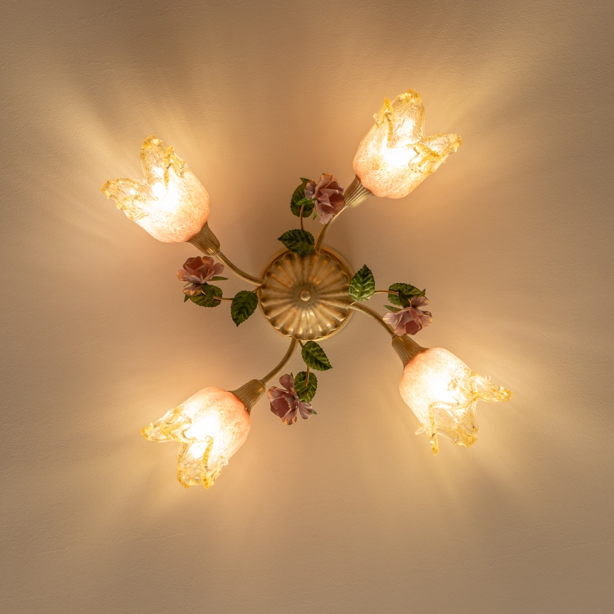 Пристельова люстра FIORINTINO 4xE14/40W/230V