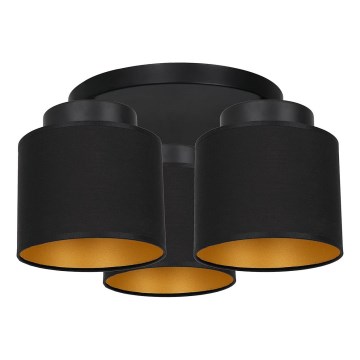 Пристельова люстра FRODI 3xE27/60W/230V чорний