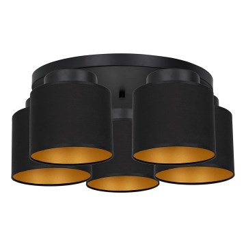 Пристельова люстра FRODI 5xE27/60W/230V чорний