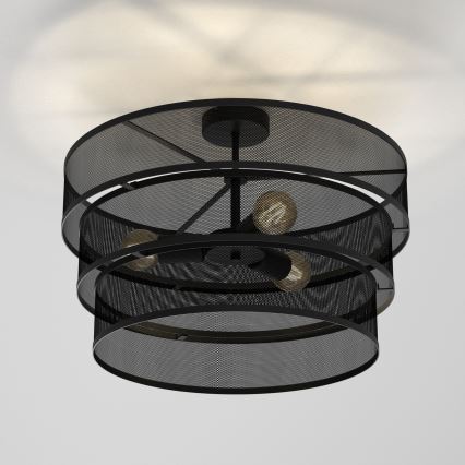 Пристельова люстра GLUM 3xE27/60W/230V чорний