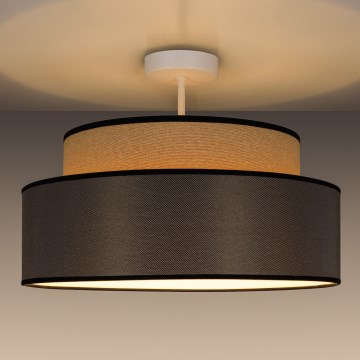Пристельова люстра GRACE 1xE27/60W/230V бежевий/коричневий