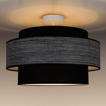 Пристельова люстра GRACE 1xE27/60W/230V діаметр 40 см чорний/сірий