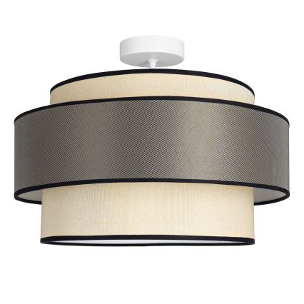 Пристельова люстра GRACE 1xE27/60W/230V кремовий/сірий