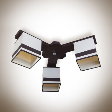 Пристельова люстра GRANADA 3xE27/60W/230V коричневий