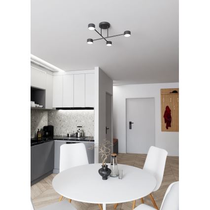 Пристельова люстра HALO 4xGX53/10W/230V чорний