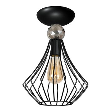 Пристельова люстра JEWEL 1xE27/60W/230V чорний