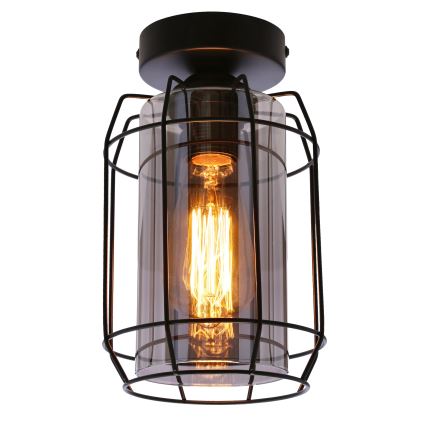 Пристельова люстра JONERA 1xE27/40W/230V чорний