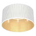 Пристельова люстра LOFT SHADE 3xE27/60W/230V білий/золотий
