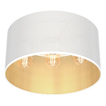 Пристельова люстра LOFT SHADE 3xE27/60W/230V білий/золотий