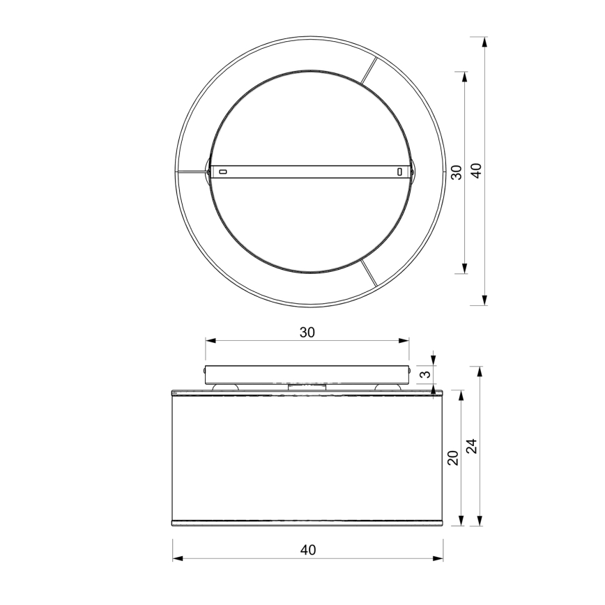 Пристельова люстра LOFT SHADE 3xE27/60W/230V білий/золотий
