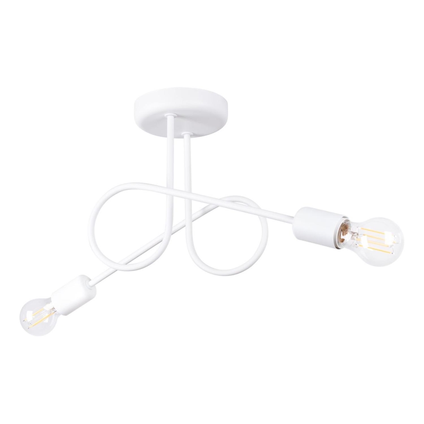 Пристельова люстра LOOP 2xE27/15W/230V білий