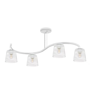 Пристельова люстра LUCEA 4xE27/15W/230V білий