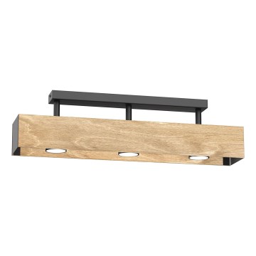 Пристельова люстра MAISON 3xGU10/8W/230V коричневий/дуб