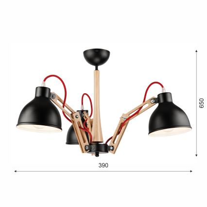 Пристельова люстра MARCELLO 3xE27/60W/230V