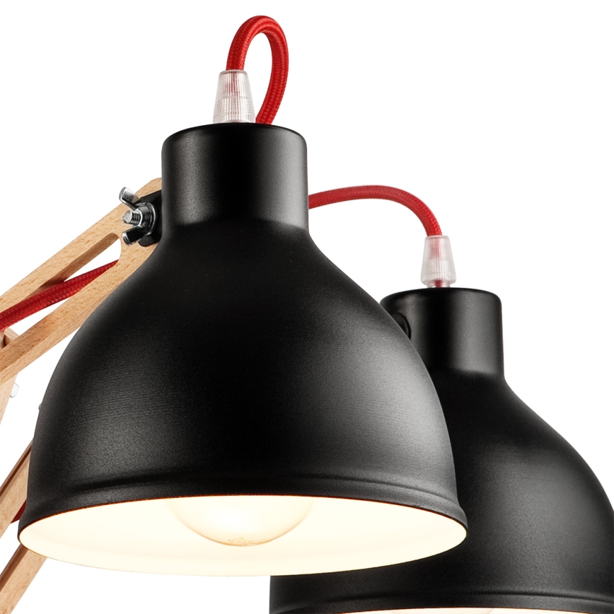 Пристельова люстра MARCELLO 5xE27/60W/230V бук - FSC сертифіковано